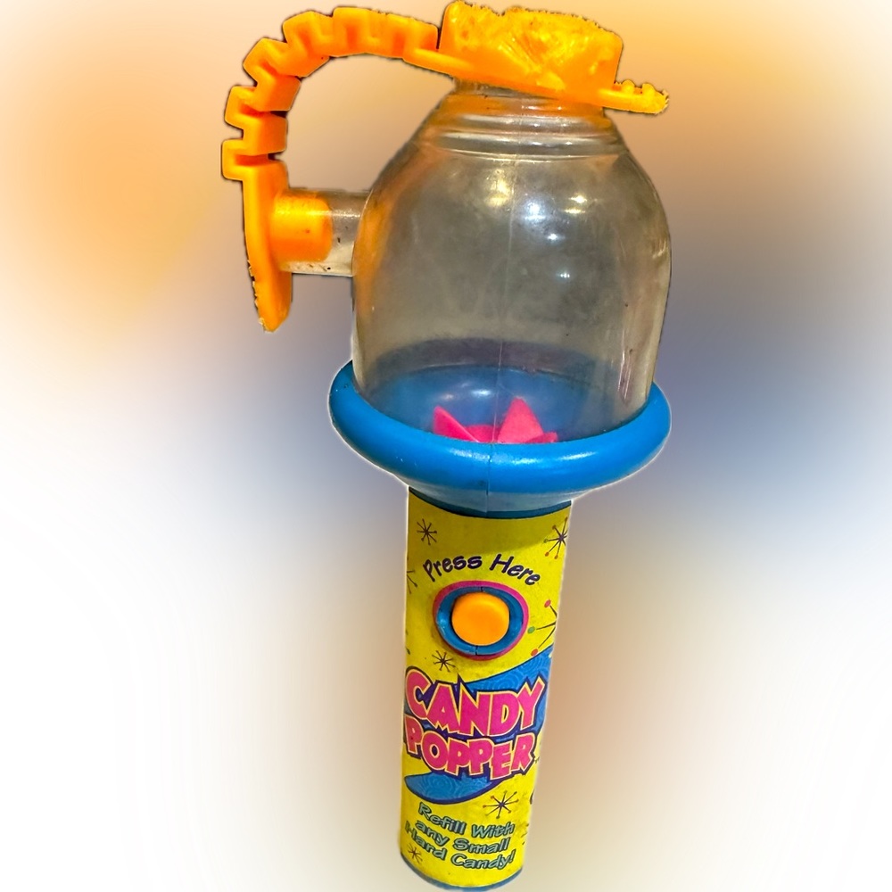 VTG 1995 CANDY POPPER FLAWED HANDHELD COLLECTIBLE SPINNER TOY 7” CAP TOYS, Inc